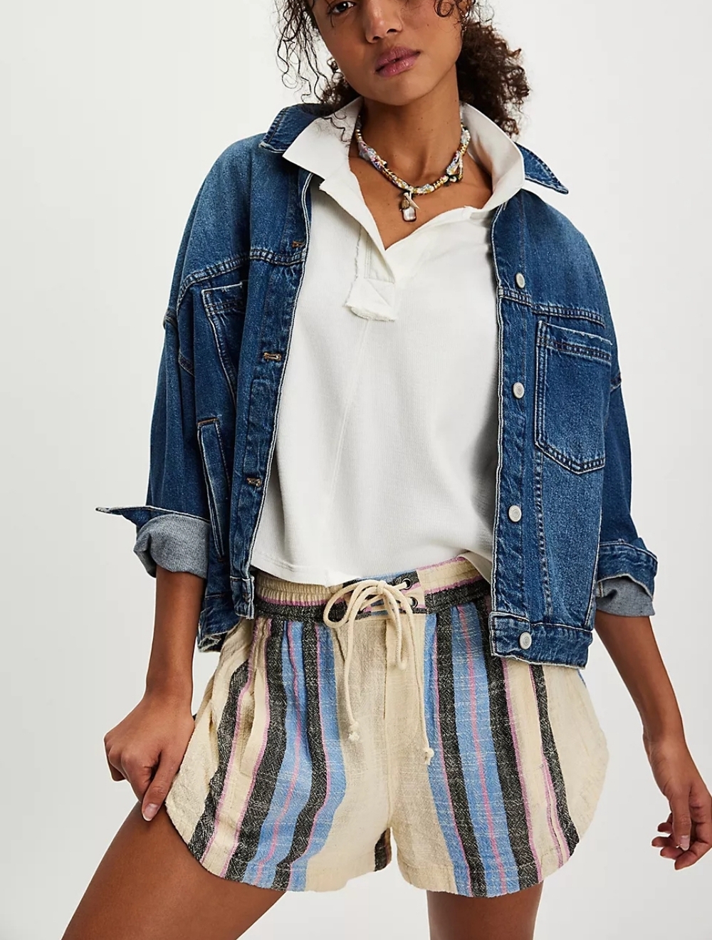 Free People NEW! Kalli Board Shorts in Sand Combo Size Small